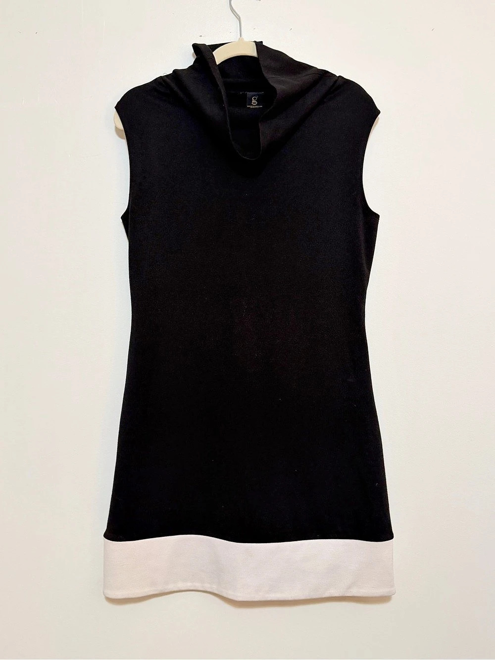 Grass Collection Cowl Neck Sleeveless Mod Shift Dress